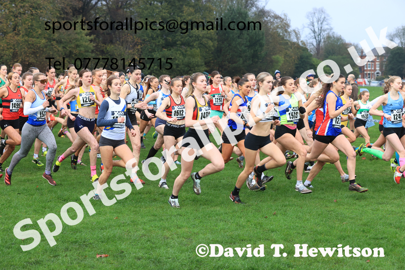 Womens Under-17s and Under-20s 2025 Liverpool Cross Challenge, Sefton Park, Saturday, November 22th. Photo: David T. Hewitson/Sports for All Pics